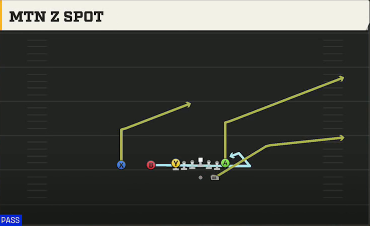 Wyoming Offense Gun Ace Slot Mtn Z Spot play diagram