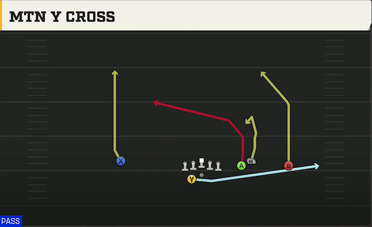 Buffalo Offense Gun Box Offset Wk Mtn Y Cross play diagram