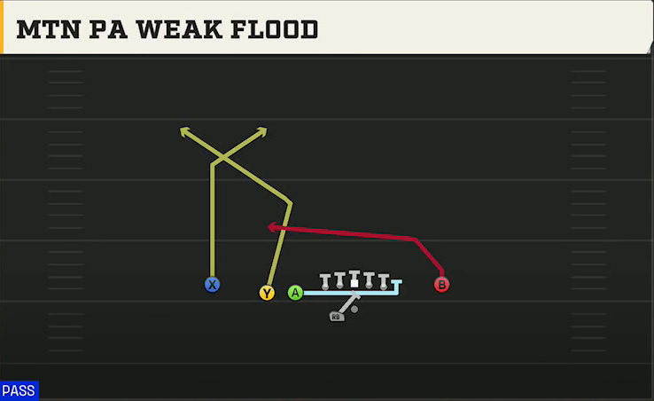 New Mexico Offense Gun Doubles Off Close Wk Mtn PA Weak Flood play diagram