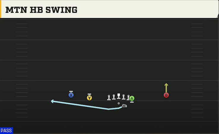 Fresno State Offense Gun Doubles Y Off Mtn HB Swing play diagram