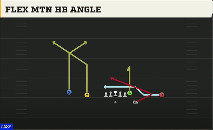 Florida Offense Gun Doubles Flex Mtn HB Angle play diagram