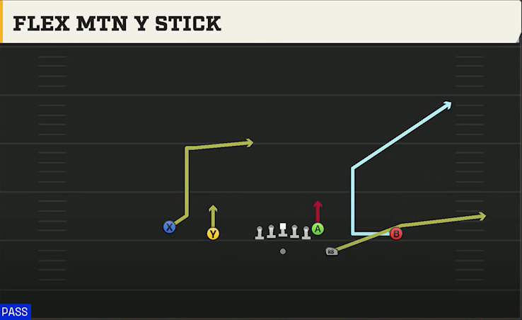 Florida Offense Gun Doubles Flex Mtn Y Stick play diagram