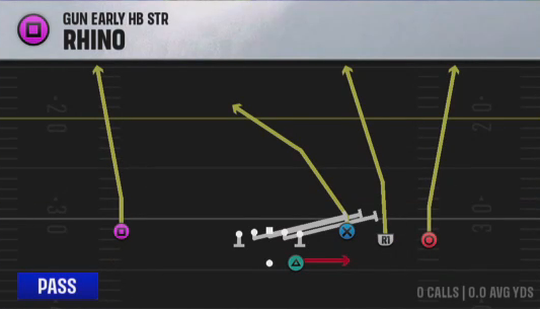 Air Raid (Alternate Offense) Gun Early HB Str Rhino play diagram