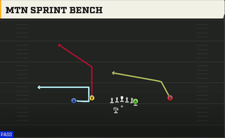 New Mexico State Offense Gun Flex Y Off Wk Mtn Sprint Bench play diagram