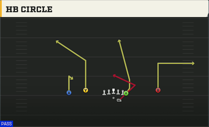 Charlotte Offense Gun Flex Y Off Texas play diagram