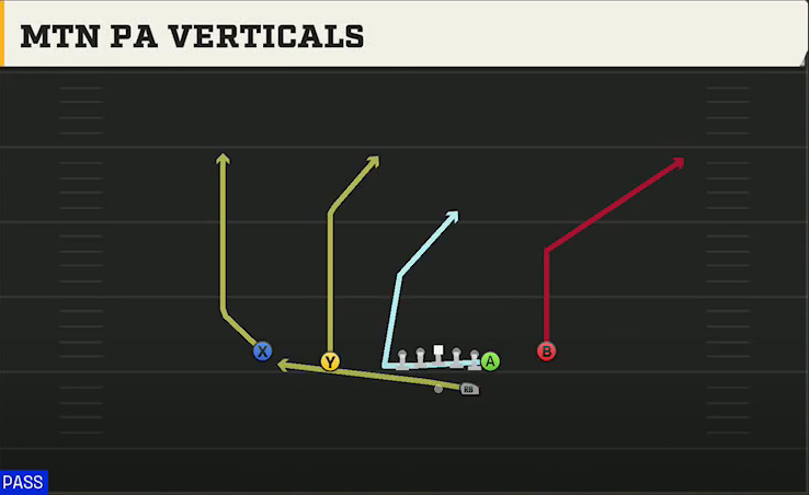 New Mexico State Offense Gun Normal Y Off Close Mtn PA Verticals play diagram