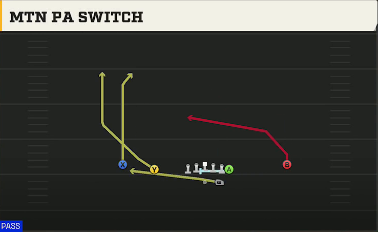 Florida Offense Gun Normal Y Off Mtn PA Switch play diagram