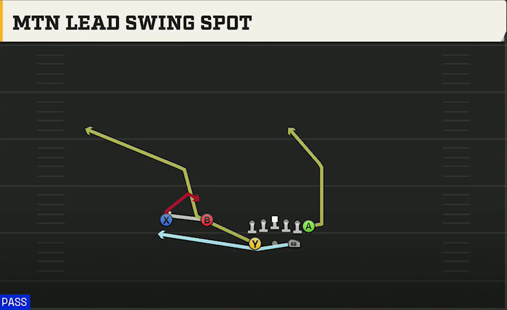 Florida Offense Gun Split Twins Y Off Mtn Lead Swing Spot play diagram