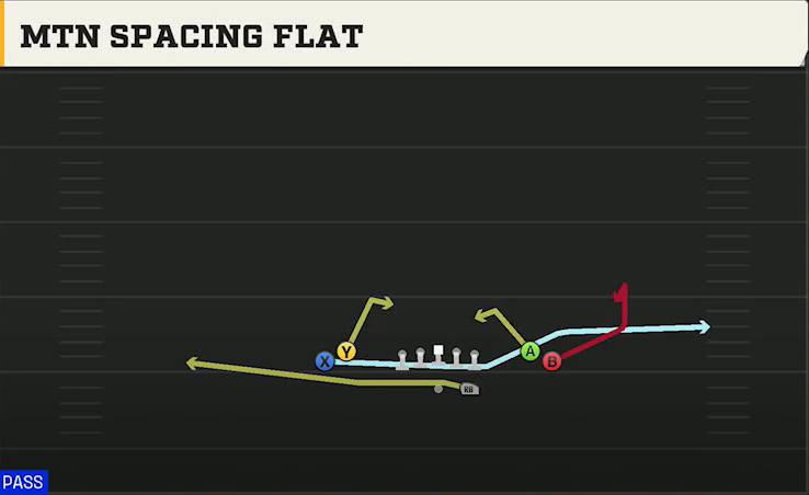 Texas A&M Offense Gun Tight Open Mtn Spacing Flat play diagram