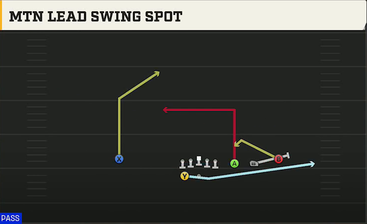 Vanderbilt Offense Gun Trips Y Slot Wk Mtn Lead Swing Spot play diagram