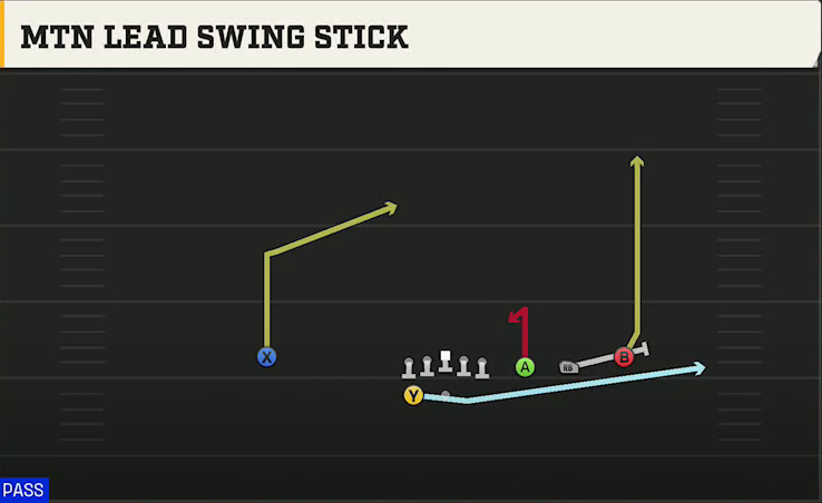 Miami Offense Gun Trips Y Slot Wk Mtn Lead Swing Stick play diagram