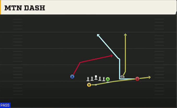 Minnesota Offense Gun Wing Trio Wk Mtn Dash play diagram