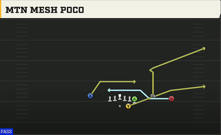 Florida State Offense Gun Wing Trio Mtn Mesh Poco play diagram