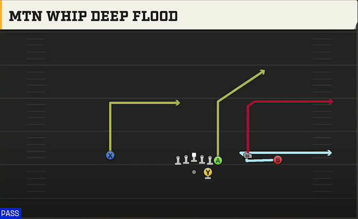 Florida State Offense Gun Wing Trio Mtn Whip Deep Flood play diagram