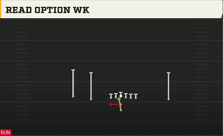 Georgia State Offense Pistol Doubles Read Option Wk play diagram