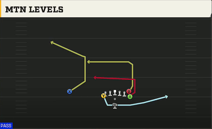 Rice Offense Pistol Wingback Tight Mtn Levels play diagram