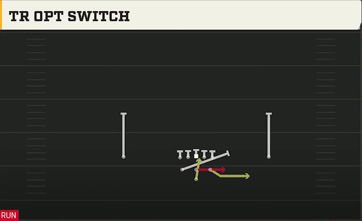 Army Offense Pistol Full House Tr Opt Switch play diagram