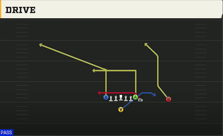 UMass Offense Singleback Wing Tight Z Drive play diagram